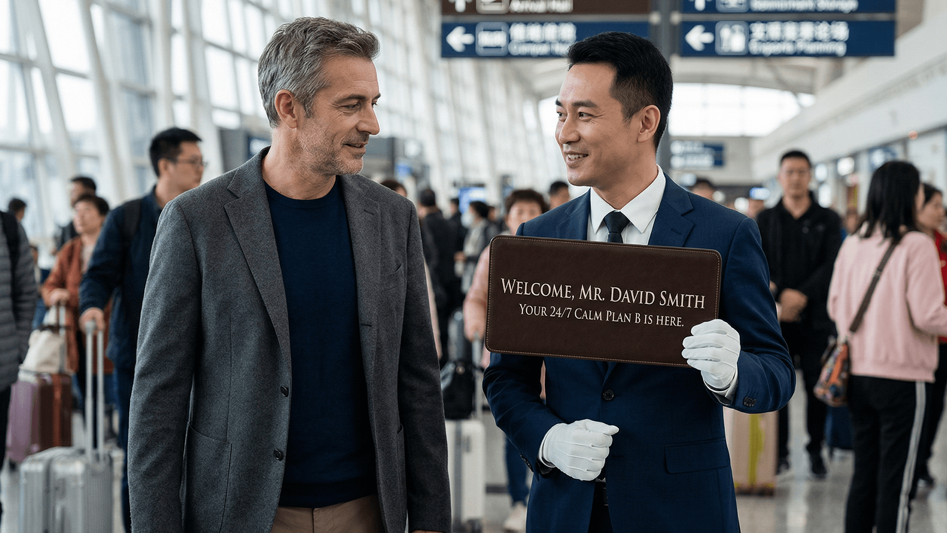 Premium private airport transfer vehicle