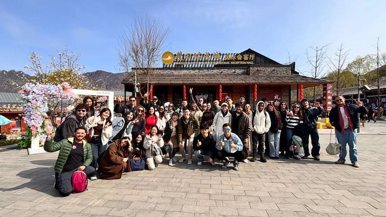 Group photo from Ivan's Great Wall visit near Beijing during his China itinerary