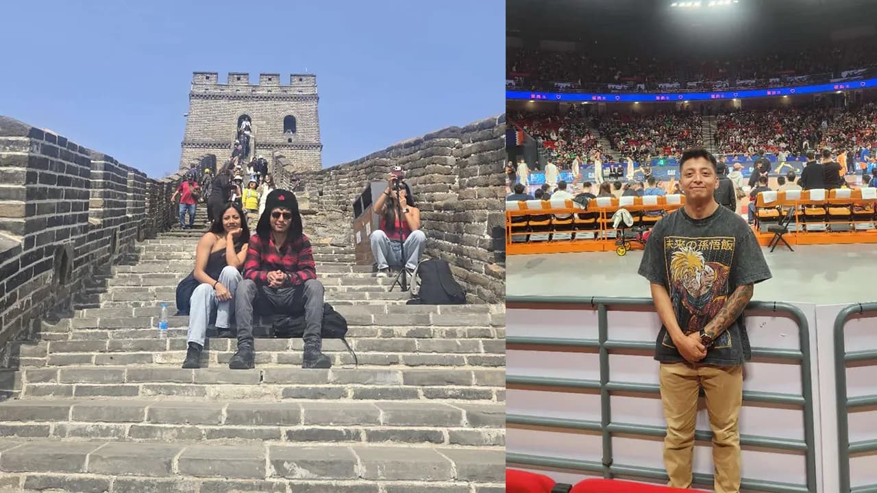 Ivan visiting Xi'an as part of his multi-city China route after Beijing
